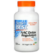 Doctor's Best NAC Detox Regulators supports the production and utilization of glutathione, the foremost protective and regulatory antioxidant naturally concentrated in all healthy cells. NAC (N-Acetylcysteine) is proven to support glutathione production, while selenium and molybdenum are essential for facilitating glutathione's role in supporting energy production, detoxification, and other fundamental life processes. 