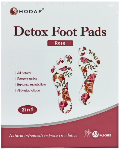 HODAF Detox Foot Patches - Rose 10pk. HODAF ® NATURAL PADS FOR THE DETOXIFICATION OF YOUR BODY. An effective and natural method for the detoxification of your body, the improvement of your sleep quality and the reduction of stress