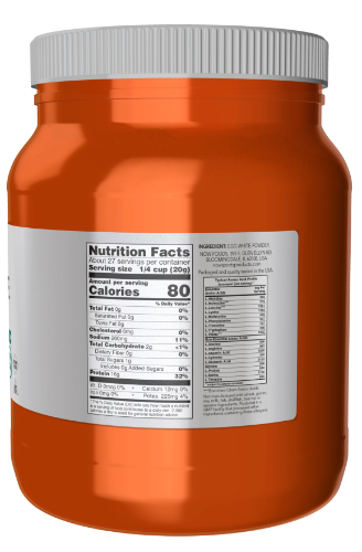 NOW Foods® Sports Egg White Protein is an excellent natural source of high quality protein. Good quality proteins rate well on the PDCAAS (Protein Digestibility Corrected Amino Acid Score), the most accurate measurement of a protein’s quality. NOW® Sports Egg White Protein rates as one of the highest quality proteins available when using the PDCAAS. A good mix of proteins from different sources provides the best results.