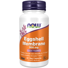 NOW Foods Eggshell Membrane 500mg 60 Veg Capsules 1st Stop, Marshall's Health Shop!  Eggshell membrane is a unique biological matrix that is composed of major joint constituents, including chondroitin, glucosamine, hyaluronic acid, collagen, and other proteins. 