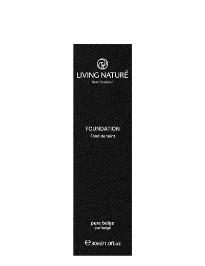 Living Nature's certified natural foundation in Pure Beige is a darker shade with pink undertones (suits tanned or olive skin tones). This lightweight mineral foundation will leave your skin feeling soft, fresh, and flawless. Natural oils and vitamins nourish while Mānuka Oil protects, and pure minerals provide flawless coverage.