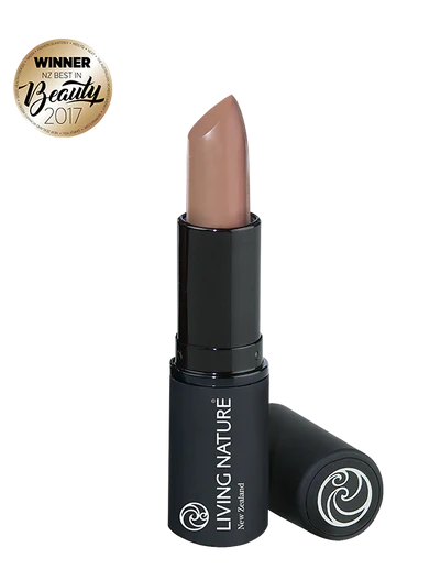 LIVING NATURE LIPSTICK - SANDSTONE Be cool and collected in Living Nature’s certified natural Sandstone lipstick, a soft taupe with cool undertones and a hint of rose. Formulated with the highest quality, all natural ingredients, Sandstone hydrates and rejuvenates lips while providing long-lasting luscious colour.