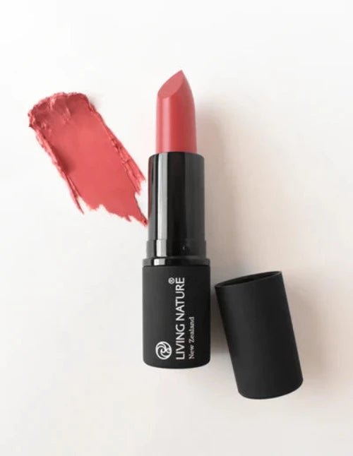 LIVING NATURE LIPSTICK - BLOOM Add a pop of summer colour with Living Nature’s certified natural Bloom lipstick, a warm coral pink perfect for any occasion. Formulated with the highest quality, all natural ingredients, Bloom hydrates and rejuvenates lips while providing long-lasting luscious colour.