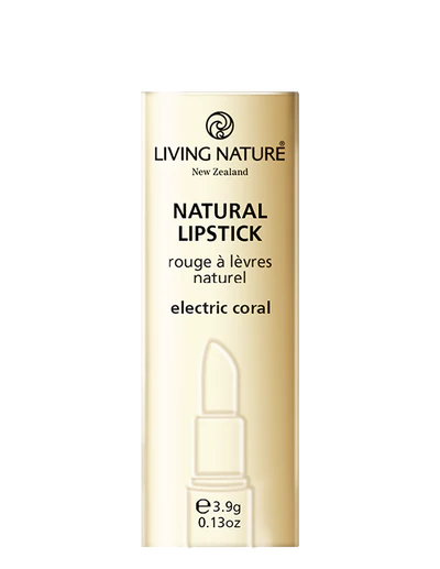 Living Nature's Electric Coral lipstick is a dazzling addition to their award winning lipstick range. A vibrant orange-red, Electric Coral applies like velvet and provides a subtle pearlescent shimmer. This premium quality natural lipstick has a creamy formulation with long lasting bold colour that flatters every skin tone and brightens all occasions.