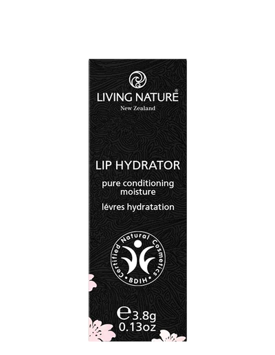 LIVING NATURE LIP HYDRATOR 01 Natural conditioning moisture your lips will love! Living Nature's certified natural Lip Hydrator is an advanced natural lip balm formulation in a stick form; easier to use and longer-lasting.