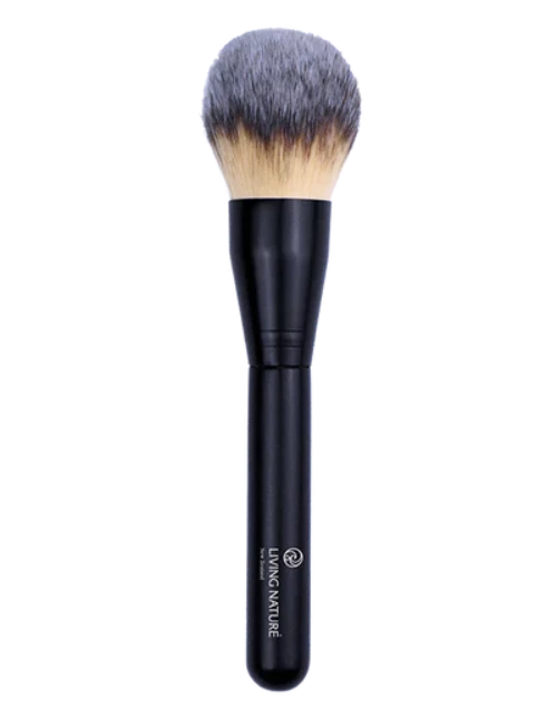 Living Nature's Kabuki Brush is a highly versatile accessory designed to apply makeup easily and effortlessly to the face and body. The full sized plush shape gives a natural even coverage and offers ease of blending for various skin types. 