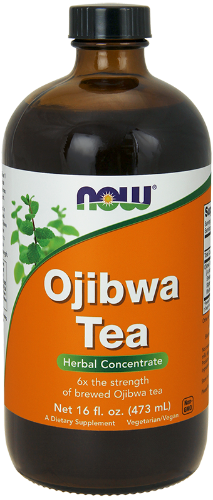 NOW Ojibwa Tea Concentrate Liquid 473ml What is Ojibwa Tea Concentrate?  Ojibwa Tea Concentrate is formulated in specific proportions according to a wellknown traditional Native American Ojibwa formula. This liquid formula utilizes the correct ratios of the herbs by weight to create a concentrate equivalent to six times the comparable brewed tea strength.