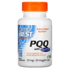 Doctor's Best PQQ with BioPQQ® provides pyrroloquinoline quinone (PQQ). PQQ is a polyphenol with antioxidant properties that's important for energy production and supports nerve cells and cognitive functions.