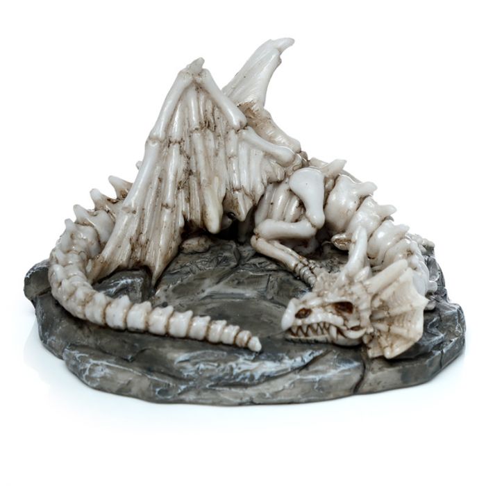 Shadows of Darkness Sleeping Bones Dragon Skeleton Tea Light Candle Holder