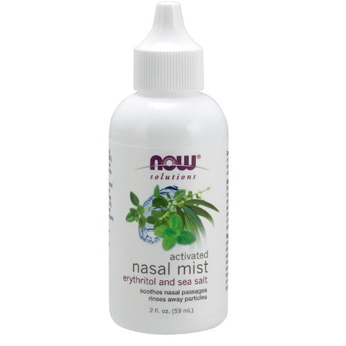 NOW Foods Nasal Mist Activated 59ml 1st Stop, Marshall's Health Shop!  What is Nasal Mist?  Activated Nasal Mist is a saline activated formula containing erythritol, xylitol, sea salt and essential oils, that cleanses nasal passages of dirt and irritating airborne particles.