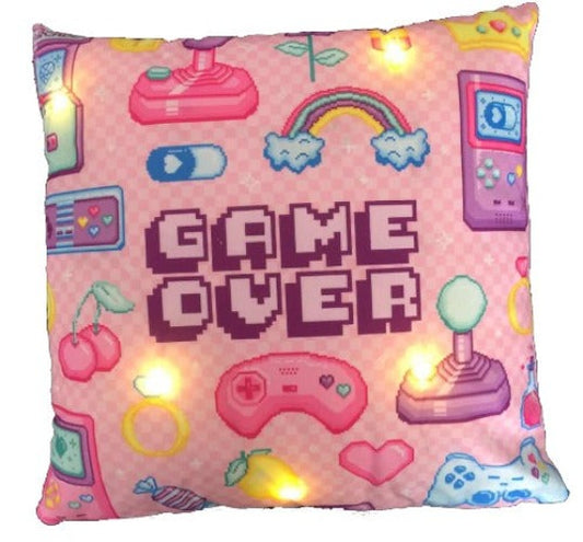 LED Cushion Girl Game Over
