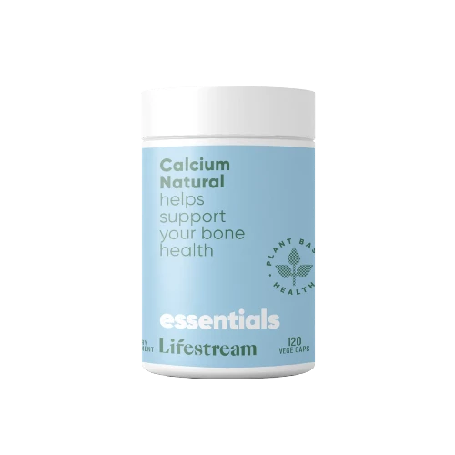 Lifestream Calcium Natural 120 VegeCaps A natural and sustainable calcium with 72 vital elements and minerals. A natural and sustainable calcium with 72 vital elements and minerals, available in powder and capsules.
