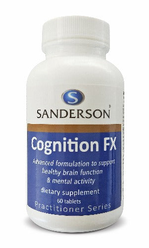 SANDERSON Cognition FX 60 Tablets Your “Grey Matter” matters!  Your brain is a wonder of nature, an incredible multi-faceted organ, all of which works collectively to keep you alive, participate in and make sense of the world you live in.
