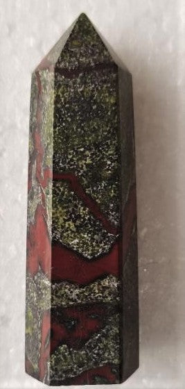 Dragons Blood Jasper Point Size: 7.5×2.2×2.2CM SKU: DBPIL
