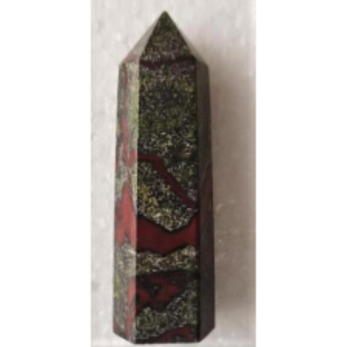 Dragons Blood Jasper Point Size: 7.5×2.2×2.2CM SKU: DBPIL
