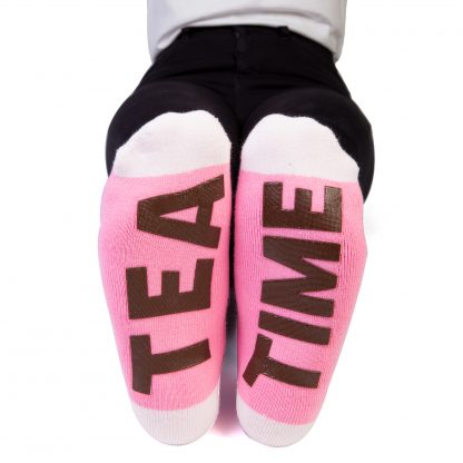 Socks Feet Speak Tea Time