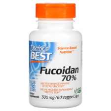 Doctor's Best Fucoidan 70%, 60 Veggie Caps Fucoidan 70% contains the glyconutrient fucoidan extracted from a brown seaweed. Fucoidan is a sulfated polysaccharide. This unique and complex sulfated polysaccharide is not found in other seaweeds or land plants.