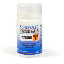 Dr Schuessler Tissue Salts Comb F 6X 125 Tablets Comb F | FATIGUE  Fatigue from nervous headaches, migraine and allied conditions.  Nervous headaches are usually brought on by physical response to stress and can be disabling. Migraine headaches are periodic throbbing headaches which usually start on one side. They are brought on by a variety of causes, often certain foods. The trigger differs from person to person.