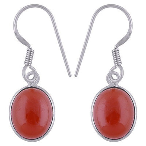 Coro Jewellery Carnelian Earring & Sterling Silver SKU - ECAR508