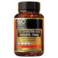 GO CO-ENZYME Q10 UBIQUINOL 100mg is a high potency Co-Enzyme Q10 supplement, supplied in the superior Ubiquinol form. Ubiquinol is easily assimilated as it is “pre-converted” and ready for immediate use allowing the body to utilize and uptake much higher levels of Co-Enzyme Q10. Co-Enzyme Q10 is one of the most important nutrients for the production of energy in our cells.