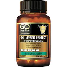 GO IMMUNE PROTECT HOWARU® PROBIOTIC is designed to be taken daily to support the immune systems natural defences. This product has been scientifically researched in both children and adults and is proven to support the body’s defences against common threats.