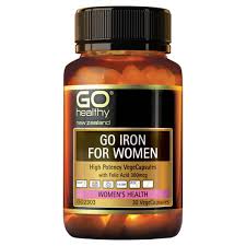 GO IRON FOR WOMEN has been designed for women as Iron deficiency is most common in women. The need for Iron increases in times such as during menstruation and when Iron is lacking in the diet, particularly in vegetarians. The supporting nutrients aid with the uptake and absorption of Iron. GO Iron for Women is presented in an easy one a day VegeCap dose.
