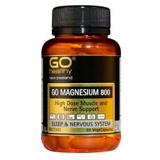 GO MAGNESIUM 800 contains four forms of Magnesium to increase absorption and bioavailability. GO Magnesium 800 is a powerful Magnesium formula that helps to relax muscles and nervous tension. This formula promotes a restful sleep when taken before bed.
