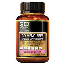 GO MENO-FREE contains a comprehensive blend of ingredients that effectively support menopause and temperature balance in a convenient 1-A-Day dose. This complete combination supports balanced moods, temperature, restlessness, irritability and disturbed sleep patterns. Sage, Shatavari and Zizyphus are included to specifically support temperature balance. Suitable to take with depression medication. This is a Soy Free formulation.