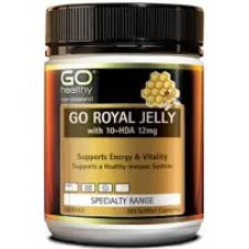 GO ROYAL JELLY with 10-HDA 12mg provides an excellent source of nutrients, including B Vitamins, minerals, complete proteins, lipids and carbohydrates. Queen Bees live exclusively on Royal Jelly and it accounts for their incredible size and longevity. Royal Jelly has a reputation for supporting energy, stamina, a healthy immune system and vitality.