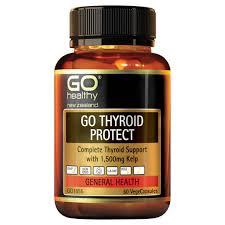GO THYROID PROTECT is a comprehensive blend of herbs, vitamins and minerals that support healthy thyroid function. GO Thyroid Protect has been designed specifically to support and nourish the thyroid gland, making it the ideal supplement to support optimal thyroid function. Kelp is a good natural source of Iodine, which is important for normal thyroid metabolism.