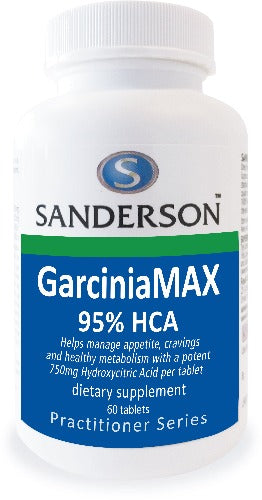 SANDERSON GarciniaMAX is a very high potency extract from the rind of the Asian fruit Garcinia Cambogia (Malabar tamarind). This extract is standardized to 95% of the scientifically researched active ingredient Hydroxycitric acid (HCA) to effectively support a planned weight management programme of diet and exercise.