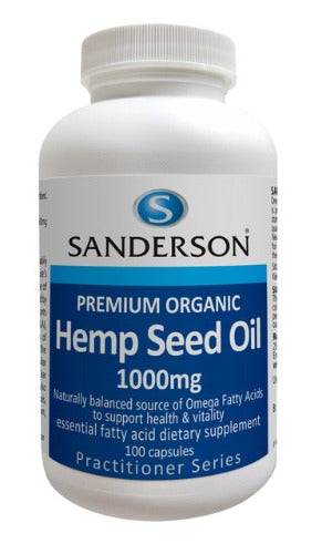 Sanderson Premium Organic Hemp Seed Oil is sustainably grown and it is Certified Organic.  Dubbed “Nature’s most perfectly balanced oil”, Hemp Seed Oil is a consistent, balanced source of Omega Fatty Acids 3 & 6 that can be easily absorbed and utilised by the body. Hemp Seed Oil also contains seasonally variable amounts of the polyunsaturated fatty acids Gamma-linolenic acid (GLA), Oleic acid (Omega 9) and Steridonic acid.