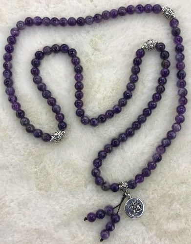 Amethyst Mala Necklace Length 70cm SKU: MN3