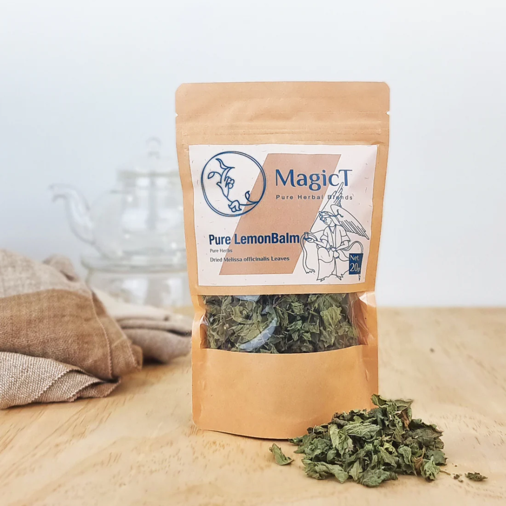 MagicT - Pure Herbs - Pure Lemon Balm 20g Pouch 1st Stop, Marshall's Health Shop! Pure Lemon Balm Fragrant and resembles peppermint in appearance. Its strongly antiviral, antibacterial and aromatic. Lemon balm common benefits are assisting in allergy relief, mood-lifting, and relieving anxiety. It is great for stress-related disorders like IBS and respiratory irritation.