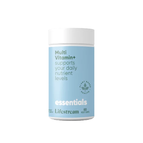 Lifestream Multi Vitamin+ 60 VegeCaps A concentrated blend of bioactive essential nutrients for everyday health. Are you feeling run down or under the weather? Perhaps you are under mental or physical stress, and feeling fatigued and tired. Taking a multi-vitamin supplement is an easy way to fill in your nutritional gaps that might be contributing to these feelings.