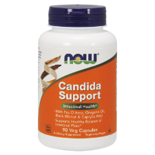 NOW Candida Support 90 Veg Caps. What is Candida Support?  Candida albicans is a naturally occurring yeast that typically resides in the gut as part of the normal gut flora. Candida Support is a combination of traditional herbal ingredients (Pau D'Arco, Black Walnut and Oregano Oil), Biotin (a B-complex vitamin) and Caprylic Acid (a naturally occurring fatty acid derived from plant oils) that may help to support a healthy balance of intestinal bacteria. 