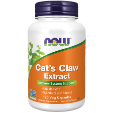 NOW® Cat’s Claw Extract has the highest quality bark of authentic Uncaria tomentosa, an exciting herbal discovery from the Peruvian rainforest. Also called uña de gato, it has been used for hundreds of years by the native Ashanica Indians.  Natural colour variation may occur in this product.  HEALTH BENEFITS:  Immune System Support