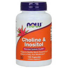 NOW Choline & Inositol 500mg 100 Veg Caps. What is Choline & Inositol?  Choline & Inositol are members of the B-vitamin family. Choline is necessary for normal synaptic transmission, brain health, and fatty acid metabolism in the liver.  Inositol is also essential for brain and nervous system health.  Both Choline and Inositol are essential components of all cell membranes.