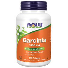 NOW Garcinia 1000mg 120 Tablets. What is Garcinia?  Garcinia cambogia is a plant native to SE Asia that has been used for centuries by traditional herbalists. Garcinia's primary bioactive constituent, Hydroxycitric Acid (HCA), has been extensively studied for its effects on citrate lyase, which is the main enzyme responsible for the cellular synthesis of fatty acids.