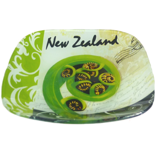 New Zealand Koru Frond Bowl Glass Bowl 150mm x 150mm
