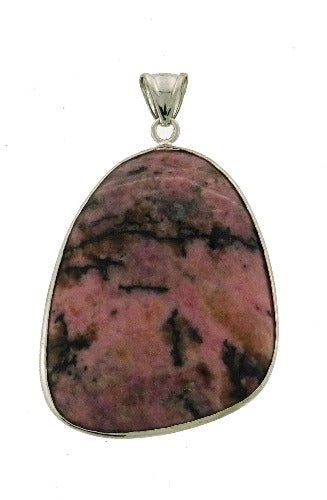 Coro Jewellery Pendant Rhodonite Sterling Silver SKU: PRHOD1CP