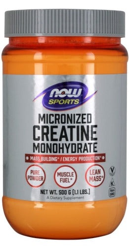 NOW Creatine Monohydrate, Micronized Powder 500g What is Creatinine Monohydrate, Micronized Powder?  Creatine is a compound that occurs naturally in the body, primarily in skeletal muscle. Creatine's function is to serve as a precursor to adenosine triphosphate (ATP), the form of chemical energy used by all cells.