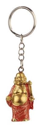 Lucky Buddha Glitter Keyring