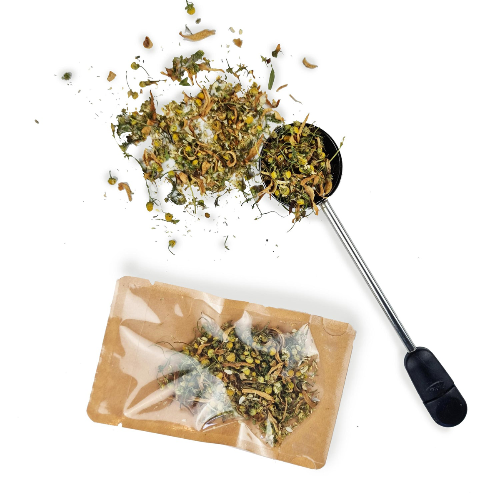 MagicT - Relax - ChamoBlossom 30g Pouch A relaxing blend of high-quality Shirazi Chamomile flowers and Orange blossom. DIRECTIONS: 20-25 Cups INGREDIENTS: Blend of Chamomile and Orange Blossom