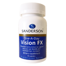 SANDERSON 1-A-Day Vision FX 60 Caps Vision for Life The eye is our most important sensory organ and good vision is a prerequisite for an active life. Up to 80% of all impressions are perceived by sight. However, we often don't think about our senses until an organ stops working.