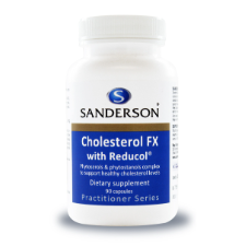 SANDERSON Cholesterol FX 90 Capsules Cholesterol FX is an effective support for healthy cholesterol levels  What is Cholesterol?  Cholesterol is a compound that is an integral structural component of cell membranes and a precursor in the synthesis of steroid hormones. Dietary cholesterol is obtained from animal sources, but cholesterol is also synthesized by the liver.