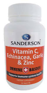 SANDERSON Vitamin C, Echinacea, Garlic, Zinc