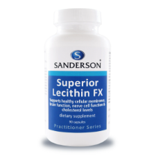 Sanderson Superior Lecithin FX contains high quality, pure non-GMO soy lecithin. Lecithin is a naturally occurring fatty material found in plant and animal tissues. Lecithin is a compound made up of lipids including two essential phospholipids that contribute to the health of every tissue in the body: Phosphotidylserine and Phosphotidylcholine.