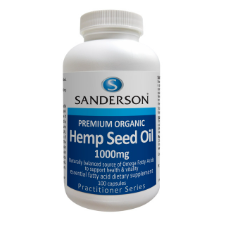 Sanderson Premium Organic Hemp Seed Oil is sustainably grown and it is Certified Organic.  Dubbed “Nature’s most perfectly balanced oil”, Hemp Seed Oil is a consistent, balanced source of Omega Fatty Acids 3 & 6 that can be easily absorbed and utilised by the body. Hemp Seed Oil also contains seasonally variable amounts of the polyunsaturated fatty acids Gamma-linolenic acid (GLA), Oleic acid (Omega 9) and Steridonic acid. 