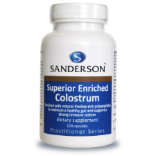 SANDERSON Superior Enriched Colostrum 120 Capsules The immune system is an intricate network of specialised tissues, organs, cells, and chemicals that work together to defend the body against attacks by “foreign” invaders. These invaders are primarily microbes. The human body provides an ideal environment for many microbes. It is the immune system’s job to keep them out or, failing that, to seek out and destroy them.